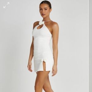 Meshki Adeline Rose Halter Mini Dress